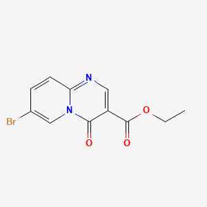 Ethyl 7-bromo-4-oxo-4H-pyrido[1,2-a]pyrimidine-3-carboxylate chemical structure (CAS 16867-56-4)
