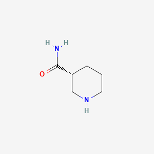 (R)-Piperidine-3-carboxylic acid amide chemical structure (CAS 168749-30-2)