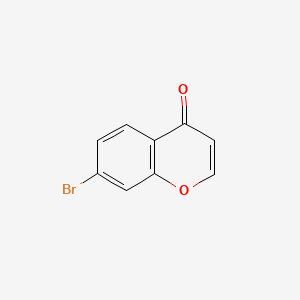 7-Bromo-4H-chromen-4-one chemical structure (CAS 168759-60-2)