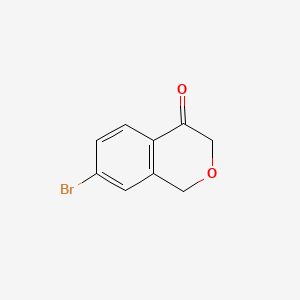 7-Bromoisochroman-4-one chemical structure (CAS 168759-64-6)