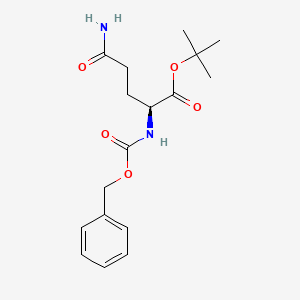(S)-tert-Butyl 5-amino-2-(((benzyloxy)carbonyl)amino)-5-oxopentanoate chemical structure (CAS 16881-42-8)