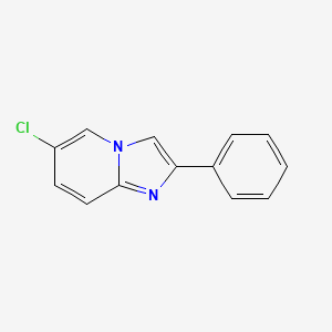 6-Chloro-2-phenylimidazo[1,2-a]pyridine chemical structure (CAS 168837-18-1)
