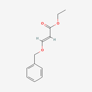 (E)-Ethyl 3-(benzyloxy)acrylate chemical structure (CAS 168846-45-5)