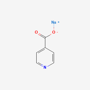 Sodium Isonicotinate chemical structure (CAS 16887-79-9)
