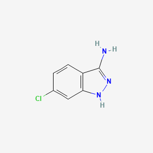 3-Amino-6-chloro-1H-indazole chemical structure (CAS 16889-21-7)