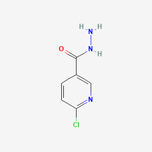 2-Chloropyridine-5-carbohydrazide chemical structure (CAS 168893-66-1)