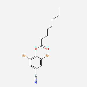 2,6-Dibromo-4-cyanophenyl octanoate chemical structure (CAS 1689-99-2)