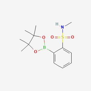 N-Methyl-2-(4,4,5,5-tetramethyl-1,3,2-dioxaborolan-2-yl)benzenesulfonamide chemical structure (CAS 1689528-83-3)