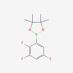 4,4,5,5-Tetramethyl-2-(2,3,5-trifluorophenyl)-1,3,2-dioxaborolane chemical structure (CAS 1689529-59-6)