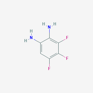 3,4,5-Trifluorobenzene-1,2-diamine chemical structure (CAS 168966-54-9)