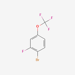 1-Bromo-2-fluoro-4-(trifluoromethoxy)benzene chemical structure (CAS 168971-68-4)