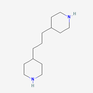 1,3-Di(piperidin-4-yl)propane chemical structure (CAS 16898-52-5)