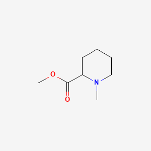 Methyl 1-methylpiperidine-2-carboxylate chemical structure (CAS 1690-74-0)