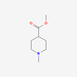 Methyl 1-methylpiperidine-4-carboxylate chemical structure (CAS 1690-75-1)
