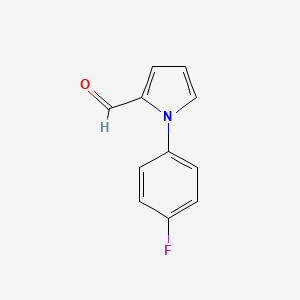 1-(4-Fluorophenyl)-1H-pyrrole-2-carbaldehyde chemical structure (CAS 169036-71-9)
