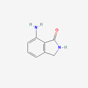 7-Aminoisoindolin-1-one chemical structure (CAS 169044-98-8)