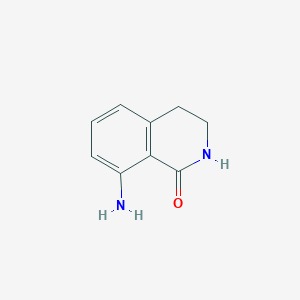 8-Amino-3,4-dihydroisoquinolin-1(2H)-one chemical structure (CAS 169045-00-5)