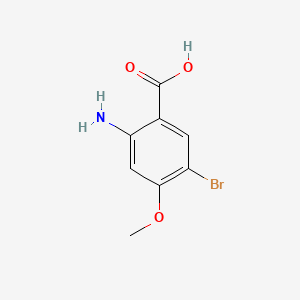 2-Amino-5-bromo-4-methoxybenzoic acid chemical structure (CAS 169045-04-9)