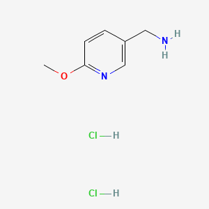 (6-Methoxypyridin-3-yl)methanamine dihydrochloride chemical structure (CAS 169045-12-9)