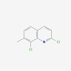 2,8-Dichloro-7-methylquinoline chemical structure (CAS 1690692-63-7)