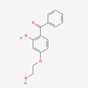 (2-Hydroxy-4-(2-hydroxyethoxy)phenyl)(phenyl)methanone chemical structure (CAS 16909-78-7)