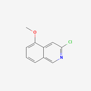 3-Chloro-5-methoxyisoquinoline chemical structure (CAS 1691715-12-4)