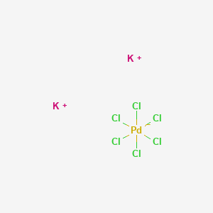 Potassium hexachloropalladate(IV) chemical structure (CAS 16919-73-6)