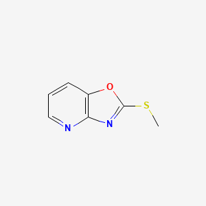 2-(Methylthio)oxazolo[4,5-b]pyridine chemical structure (CAS 169205-95-2)