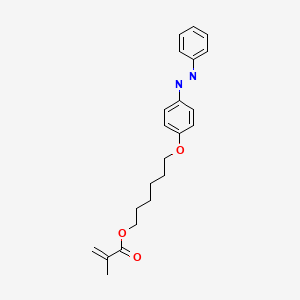 6-(4-(Phenyldiazenyl)phenoxy)hexyl methacrylate chemical structure (CAS 169237-94-9)
