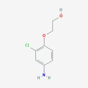 2-(4-Amino-2-chloro-phenoxy)-ethanol chemical structure (CAS 169286-82-2)