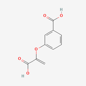 3-((1-Carboxyvinyl)oxy)benzoic acid chemical structure (CAS 16929-37-6)
