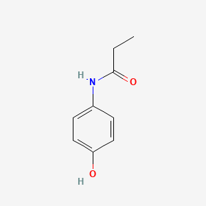 N-(4-Hydroxyphenyl)propionamide chemical structure (CAS 1693-37-4)