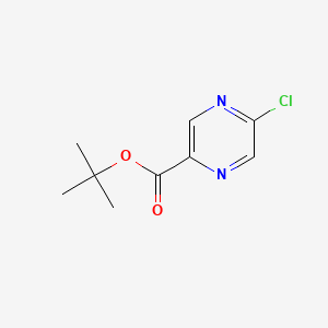 tert-Butyl 5-chloropyrazine-2-carboxylate chemical structure (CAS 169335-50-6)
