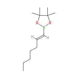 (E)-2-(Hept-1-en-1-yl)-4,4,5,5-tetramethyl-1,3,2-dioxaborolane chemical structure (CAS 169339-75-7)