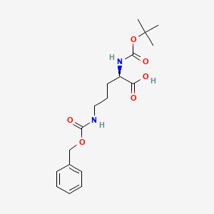 Boc-D-Orn(Z)-OH chemical structure (CAS 16937-92-1)