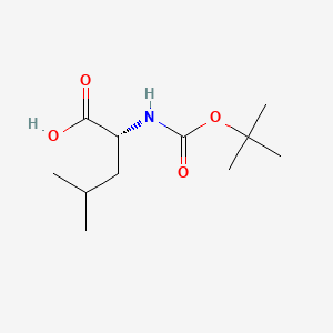 Boc-D-Leu-OH chemical structure (CAS 16937-99-8)
