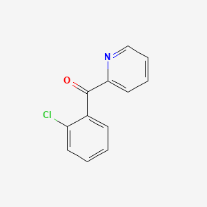 (2-Chlorophenyl)(pyridin-2-yl)methanone chemical structure (CAS 1694-57-1)