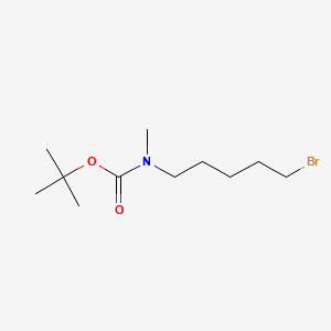tert-Butyl (5-bromopentyl)(methyl)carbamate chemical structure (CAS 1694011-13-6)