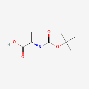Boc-N-Me-Ala-OH chemical structure (CAS 16948-16-6)