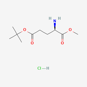 (R)-5-tert-Butyl 1-methyl 2-aminopentanedioate hydrochloride chemical structure (CAS 16948-36-0)