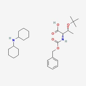 Dicyclohexylamine (2S,3R)-2-(((benzyloxy)carbonyl)amino)-3-(tert-butoxy)butanoate chemical structure (CAS 16966-07-7)