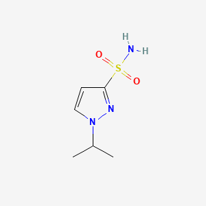 1-(Propan-2-yl)-1H-pyrazole-3-sulfonamide chemical structure (CAS 1696838-10-4)