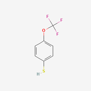 4-(Trifluoromethoxy)thiophenol chemical structure (CAS 169685-29-4)