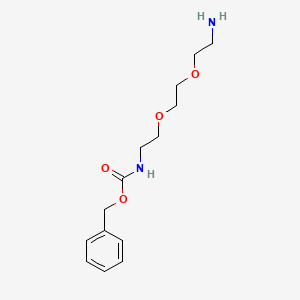 Benzyl (2-(2-(2-aminoethoxy)ethoxy)ethyl)carbamate chemical structure (CAS 169744-02-9)