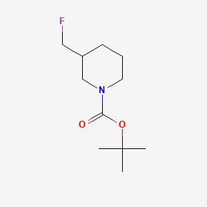 tert-Butyl 3-(fluoromethyl)piperidine-1-carboxylate chemical structure (CAS 169751-00-2)