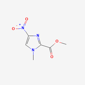 Methyl 1-methyl-4-nitro-1H-imidazole-2-carboxylate chemical structure (CAS 169770-25-6)