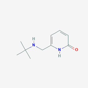 6-((tert-Butylamino)methyl)pyridin-2(1H)-one chemical structure (CAS 1697774-59-6)
