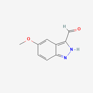 5-Methoxy-1H-indazole-3-carbaldehyde chemical structure (CAS 169789-37-1)