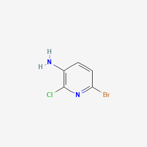 6-Bromo-2-chloropyridin-3-amine chemical structure (CAS 169833-70-9)