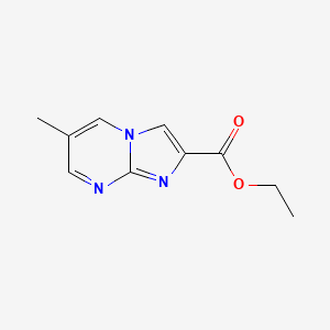 Ethyl 6-methylimidazo[1,2-a]pyrimidine-2-carboxylate chemical structure (CAS 1699047-50-1)